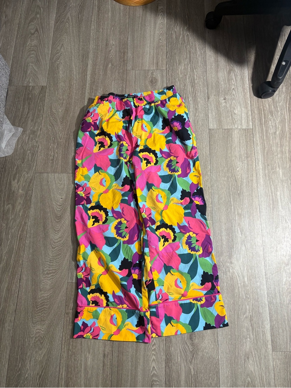 kate spade Kids Floral Wide-Leg Pants - Yellow, Pink, Teal, Purple, Black
